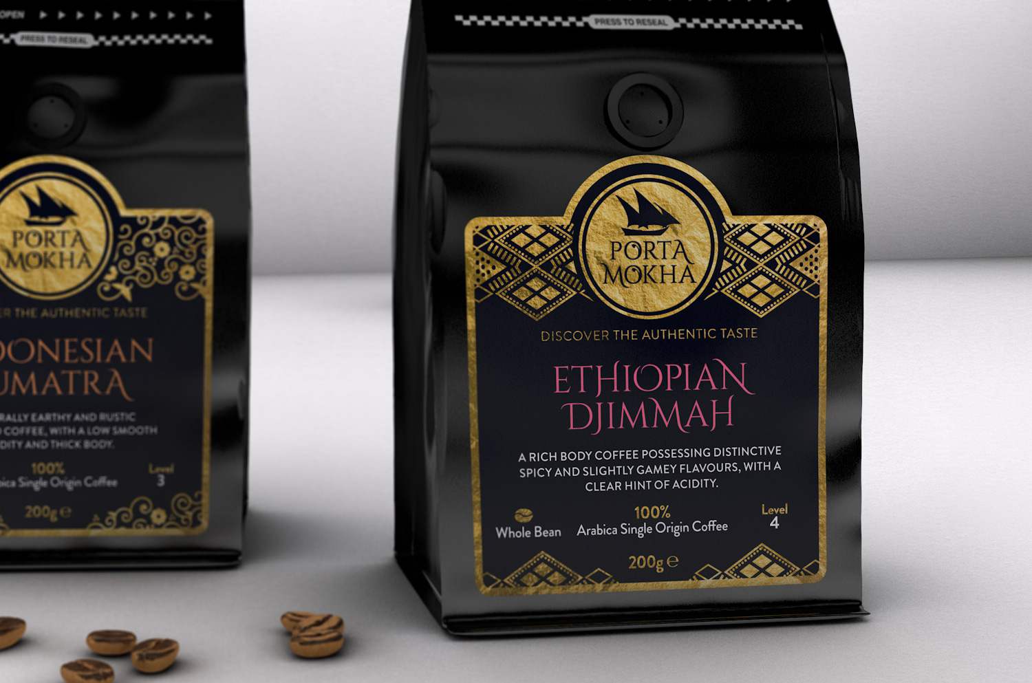 Ethiopian coffee package design